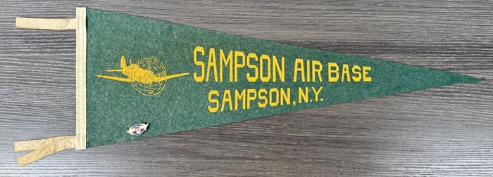 WW2 Sampson New York Air Base Souvenir Pennant