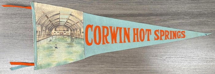 Corwin Hot Springs Gardiner Montana Pennant