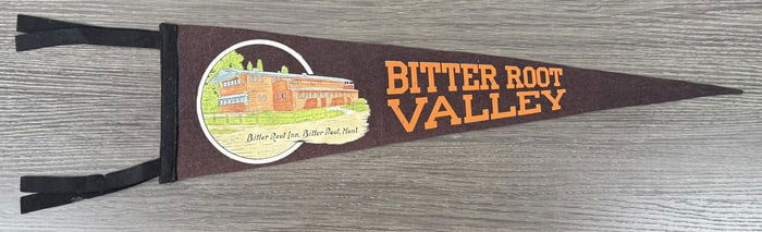 Bitter Root Valley Montana Souvenir Felt Pennant