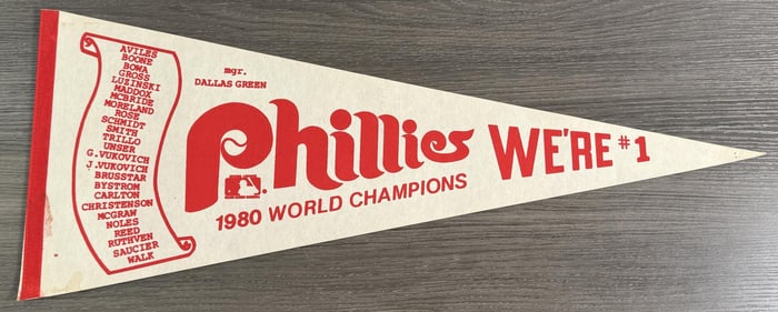 1980 Philadelphia Phillies World Champions Pennant