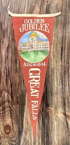 1914 Golden Jubilee Great Falls Montana Pennant