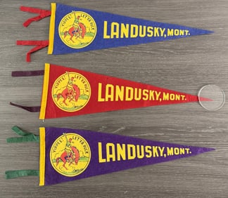 Landusky Montana Felt Souvenir Pennants