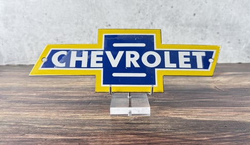Porcelain Chevrolet Emblem Sign