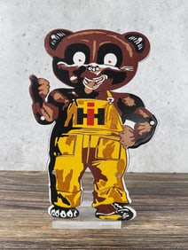 Porcelain IH International Harvester Bear Sign