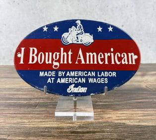 Porcelain Indian Motorcycles Sign