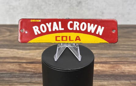 Royal Crown Porcelain Door Push Sign