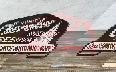 Cherokee Indian Reservation License Plate Topper