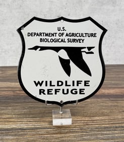 Porcelain National Wildlife Refuge Shield Sign