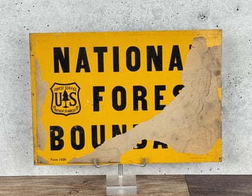 USFS US Forest Service Property Boundary Sign