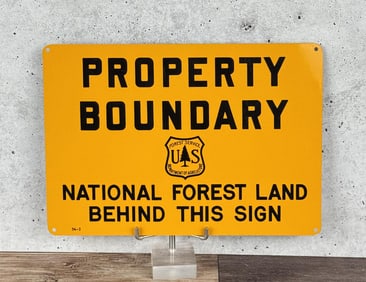 USFS US Forest Service Property Boundary Sign
