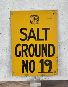 USFS US Forest Service Salt Ground Sign