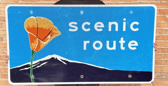 California Scenic Route Highway Sign