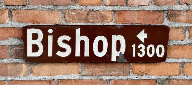 San Luis Obispo California Porcelain Street Sign