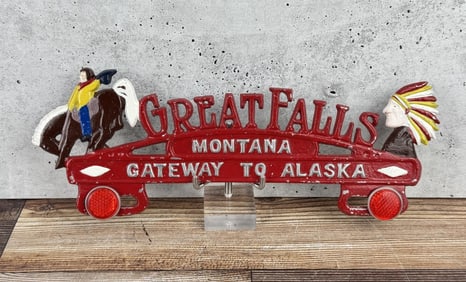 Great Falls Montana License Plate Topper