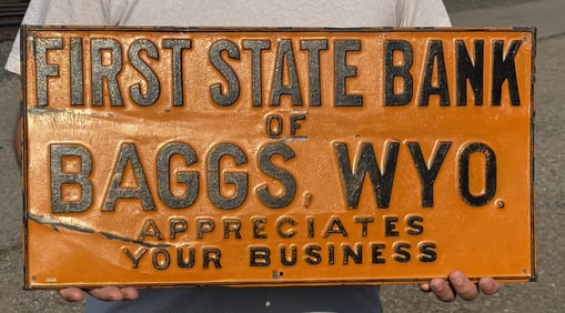 First State Bank Baggs Wyoming Sign