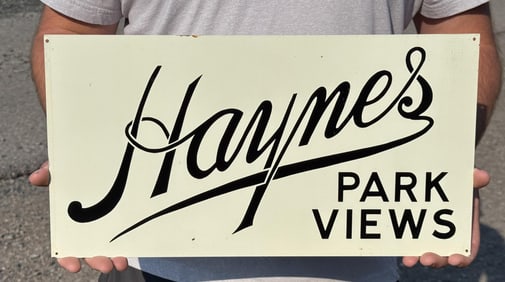 Yellowstone National Park FJ Haynes Views Sign