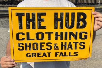 The Hub Clothing Great Falls Montana Sign