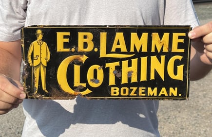 EB Lamme Clothing Bozeman Montana Sign