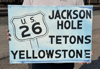 Highway 26 Tetons Yellowstone Park Sign