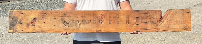 GNRY Great Northern Railway Wood Sign