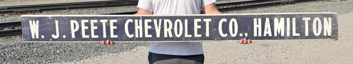 Hamilton Montana Chevrolet Dealership Sign