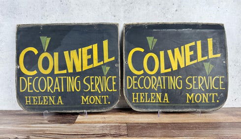 1929 Helena Montana Autosign Car Door Signs