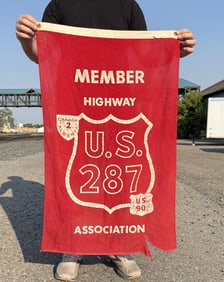 US Highway 287 Association Cloth Banner