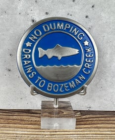 Bozeman Montana No Dumping Sign Plaque