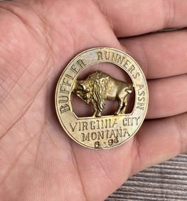 Virginia City Montana Buffler Runners Medal