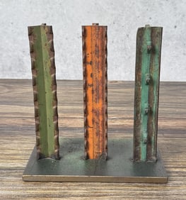 Salesman Sample Metal T Post Counter Display