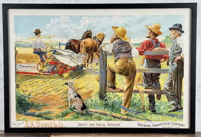 Virginia City Montana Deering Harvester Lithograph