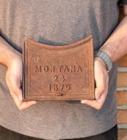 1879 Montana Cast Iron Stove Plate