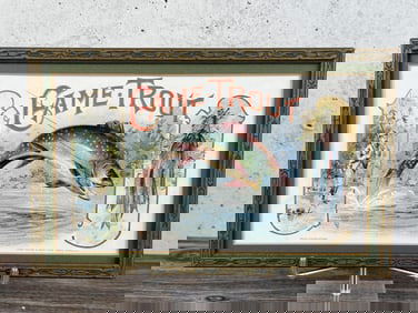 Game Trout Cigar Box Label