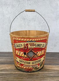 Casey Candy Co Butte Montana Wood Bucket