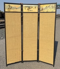 Antique Western Room Divider Dressing Screen
