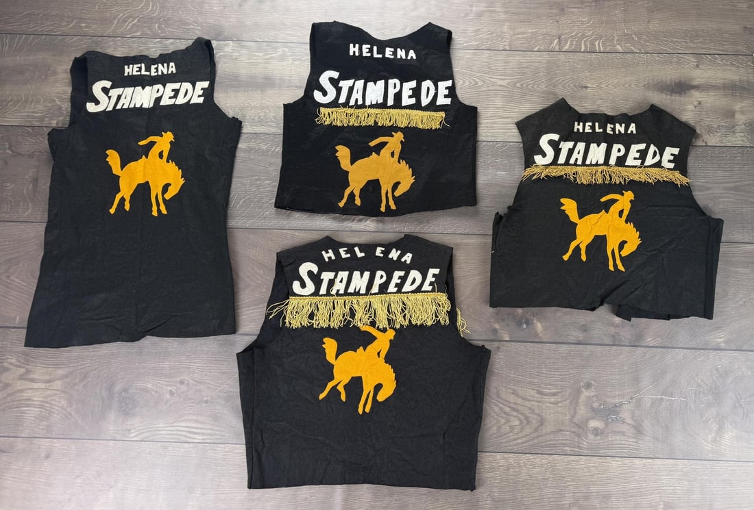 Helena Montana Stampede Parade Official Vests: The marshal vests measure 20" across the chest. The official shirt measures 17 1/2" across the chest.