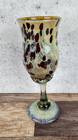 Aaron Slater Art Glass Goblet