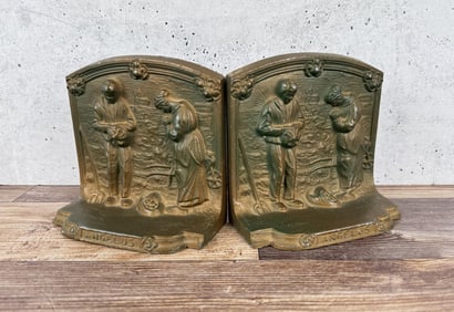 Francois Millet The Angelus Prayer Bookends