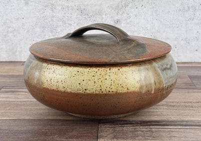 David Shaner Montana Studio Pottery Lidded Bowl