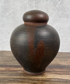 David Shaner Montana Studio Pottery Lidded Jar