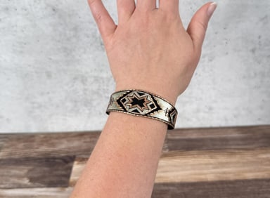 Southwest Native Star Trading Post Copper Bracelet