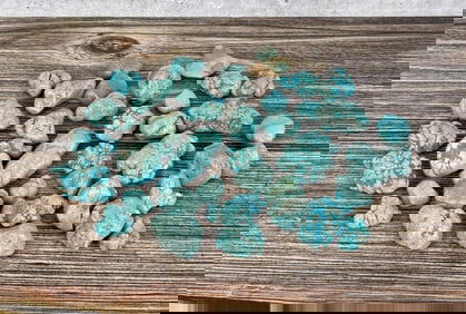 1lb of Turquoise Blue Howlite Nuggets
