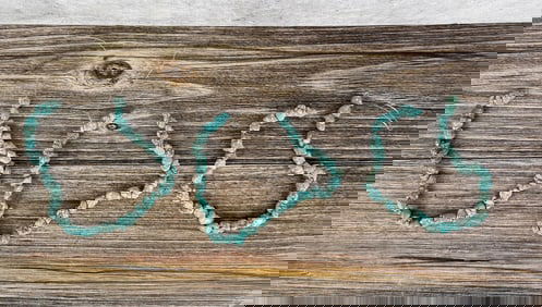 Turquoise Blue Howlite Nugget Strands