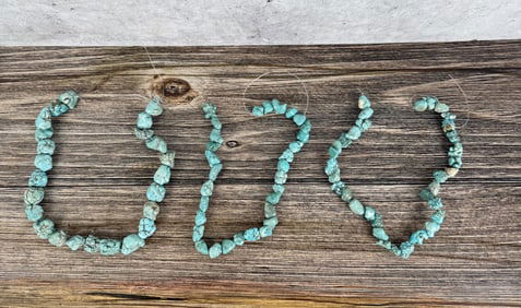 Turquoise Blue Howlite Nugget Strands