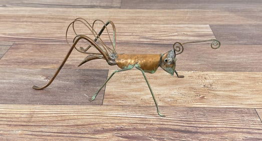 Mid Century Brutalist Metal Grasshopper