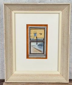 Walter Hook Window Gouache Painting