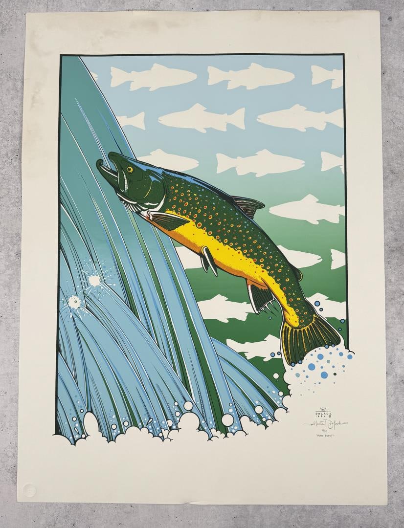 Monte Dolack Moby Trout Print: 22" by 30"