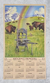 1984 Monte Dolack Artcraft Printers Calendar