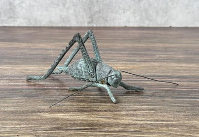 Cast Brass Grasshopper