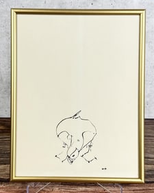 Minimalist Line Sketch Of Puffin